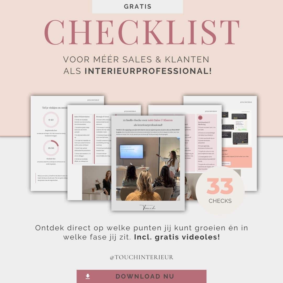 Checklist voor meer klanten Business checklist